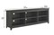 TV Stand with Adjustable Shelves for TVs up to 70" in Black Finish